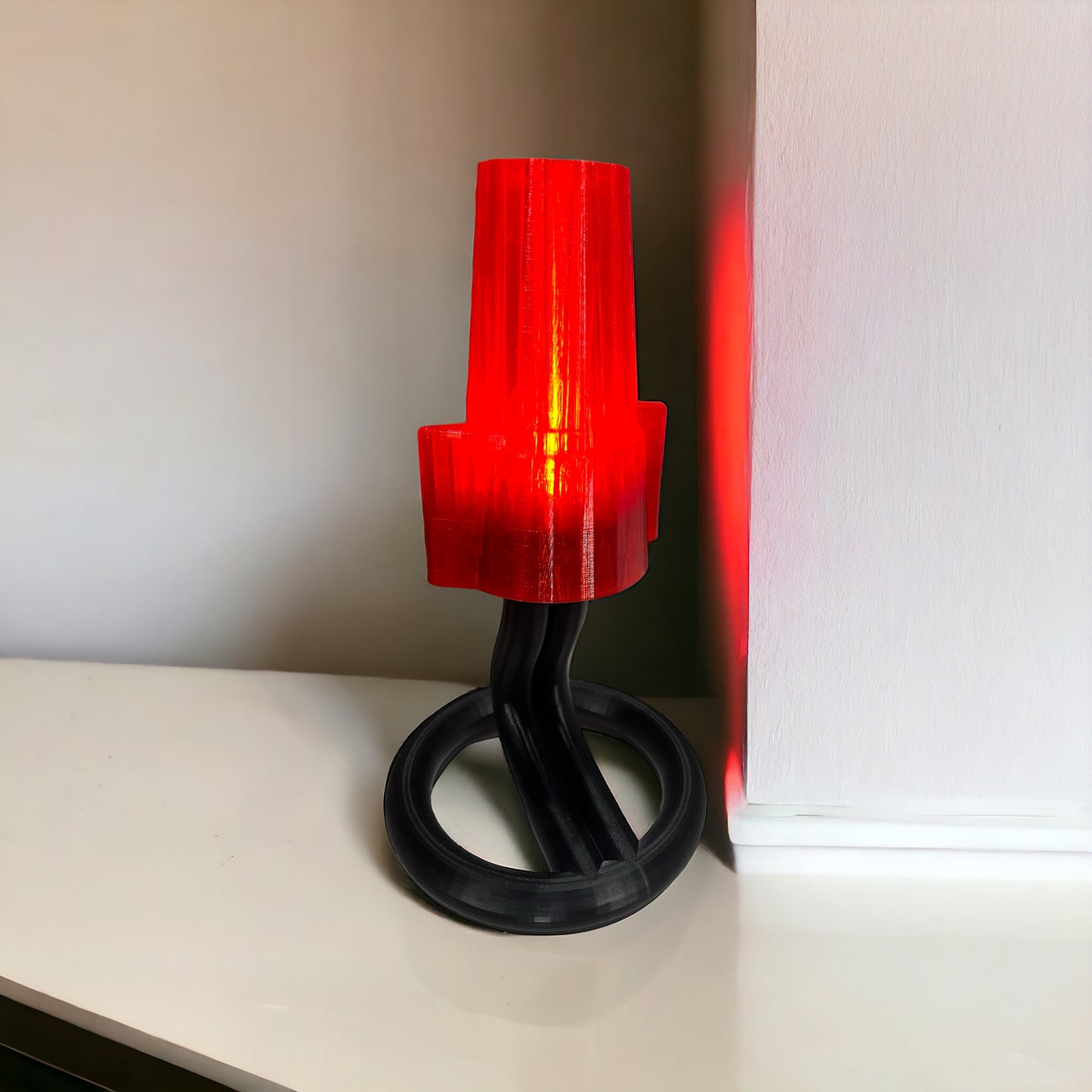 12" Tall Wire Nut Lamp